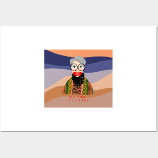 A chic multi color Iris Apfel inspired Items Posters and Art